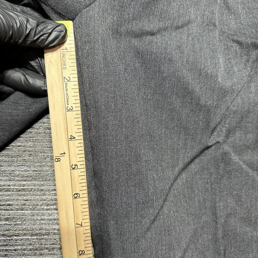 Britches Dress Pants Men's Size 34 R Dark Grey Black 750 Winston Made Italy Wool